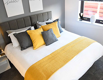 King Size Double Bed at Luxury Apartment Skye